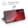 Miniatyrbild 2 av 6: iPhone 13 Pro Max - Litchi Slim Läder Fodral - Vit