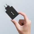 Miniatyrbild 5 av 6: Tech-Protect 100W GaN PD/QC Väggladdare 3x USB-C 1x USB-A Svart