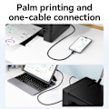 Miniatyrbild 4 av 6: JASOZ 1m USB-C till USB Type B 2.0 Svart