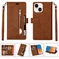 Miniatyrbild 1 av 6: iPhone 15 Plus Multifunktionellt Fodral Brun