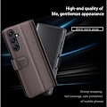 Miniatyrbild 4 av 6: Samsung Galaxy A16 / A26 5G Fodral Premium Äkta Läder Svart