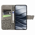 Miniatyrbild 2 av 6: Xiaomi Redmi Note 14 5G Fodral Läder Fjäril Tryck Grå