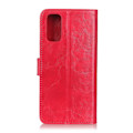 Miniatyrbild 3 av 5: OnePlus 9 - KHAZNEH Tri-Color Läder Fodral - Röd Red Röd