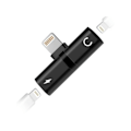 Miniatyrbild 4 av 6: Lightning Splitter x2 Lightning Port Med Stöd För Volymkontroll - Svart