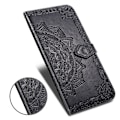 Miniatyrbild 2 av 5: Huawei Y5 (2019) - Plånboksfodral Mandala - Svart Black Svart
