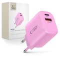 Tech-Protect 30W Väggladdare PD QC3.0 USB-C / USB-A Baby Pink