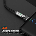 Miniatyrbild 6 av 6: ENKAY 1 m 3in1 USB-C - Lightning / USB-C Magnetisk Svart