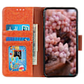 Miniatyrbild 4 av 6: OnePlus Nord CE 2 5G Fodral Split Läder Ljus Brun
