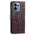 Miniatyrbild 5 av 6: Motorola Edge 40 Pro 5G Fodral Mandala Läder Brun