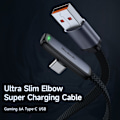 Miniatyrbild 2 av 6: Mcdodo 1.2m 100W 6A USB-C Elbow Kabel Svart