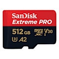 Miniatyrbild 1 av 4: SanDisk MicroSDXC Extreme Pro 512 GB 200MB/s Inkl. Adapter