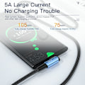 Miniatyrbild 4 av 6: ESSAGER 2m 100W PD USB-C - USB-C Elbow Laddningskabel Svart