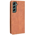 Miniatyrbild 3 av 6: Samsung Galaxy S22 Plus Fodral Flip Vintage Brun