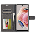 Miniatyrbild 2 av 6: LC.IMEEKE Xiaomi Redmi Note 12 4G Fodral Läder Grå