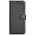 Miniatyrbild 5 av 6: Samsung Galaxy S23 Ultra Fodral Litchi Läder Svart