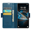 Miniatyrbild 2 av 6: CASEME Xiaomi 14 Fodral RFID Litchi Läder Blå