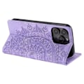 Miniatyrbild 4 av 6: iPhone 16 Pro Max Fodral Mandala Flip Läder Lila