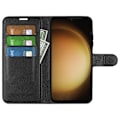 Miniatyrbild 2 av 6: Samsung Galaxy S24 Plus Fodral Litchi Textur Svart