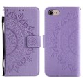 Miniatyrbild 1 av 6: iPhone 16e Fodral Mandala Läder Lila
