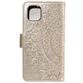 Miniatyrbild 3 av 6: iPhone 13 Pro - Mandala Läder Fodral - Guld
