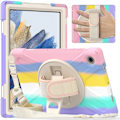 Miniatyrbild 5 av 6: Galaxy Tab A8 10.5 Roterande X-Shape Hybrid Skal