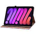 Miniatyrbild 4 av 6: iPad Mini 2024/2021 Fodral Vävd Textur Blå/Rosa