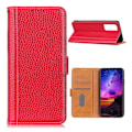 Miniatyrbild 1 av 5: Samsung Galaxy A72 - Litchi Läder Fodral - Röd Red Röd
