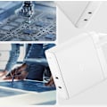 Miniatyrbild 3 av 5: Spigen 140W 2x USB-C Väggladdare Arcstation Pro Vit