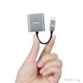 Miniatyrbild 4 av 6: Mcdodo PD 60W USB-C Splitter Ljudadapter, DAC Grå