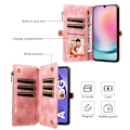 Miniatyrbild 5 av 6: Galaxy A25 5G Fodral Multifunktionell Flerkort Läder Svart