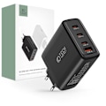 Miniatyrbild 1 av 6: Tech-Protect 100W GaN PD/QC Väggladdare 3x USB-C 1x USB-A Svart