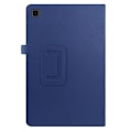 Miniatyrbild 3 av 5: Samsung Galaxy Tab A7 10.4 Fodral Litchi läder Mörk Blå DarkBlue Mörk Blå
