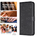 Miniatyrbild 4 av 6: iPhone 16 Pro Fodral Fyrklöver Läder Svart