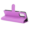 Miniatyrbild 5 av 5: OnePlus 8T / 8T+  - Litchi Läder Fodral - Lila Purple Lila