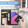 Miniatyrbild 5 av 6: Samsung Galaxy A23 5G Fodral PU Läder Svart