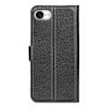 Miniatyrbild 6 av 6: iPhone 16e Fodral Litchi Läder Svart