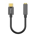 BASEUS USB-C till 3.5mm AUX Adapter, DAC Svart Black Svart