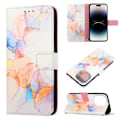 Miniatyrbild 1 av 5: iPhone 14 Pro Fodral Marmor Galaxy Vit