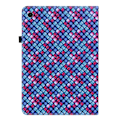 Miniatyrbild 3 av 6: Samsung Galaxy Tab A8 10.5 Fodral Vävd Textur Blå/Rosa