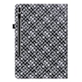 Miniatyrbild 3 av 6: Samsung Galaxy Tab S7 Plus / Tab S8 Plus Fodral Vävd Textur Svart