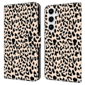 Miniatyrbild 1 av 6: Samsung Galaxy S25 Fodral Läder Leopard Tryck