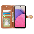Miniatyrbild 2 av 6: Samsung Galaxy A23 5G Fodral PU Läder Brun