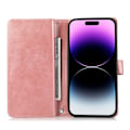 Miniatyrbild 2 av 6: iPhone 15 Fodral Multifunktionell Split Läder Roséguld