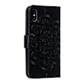 Miniatyrbild 4 av 5: iPhone X/Xs - Mandala Läder Fodral - Svart Black Svart