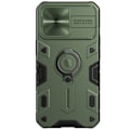 Miniatyrbild 2 av 6: iPhone 13 Pro Max - NILLKIN CamShield Armor Hybrid Ring Skal - Grön