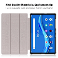 Miniatyrbild 5 av 5: Lenovo Tab M10 HD (2nd Gen) - Tri-Fold Fodral - Grå Grey Grå
