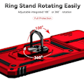 Miniatyrbild 5 av 6: Samsung Galaxy A33 5G Skal Ring CamShield Röd
