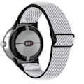 Miniatyrbild 1 av 6: Google Pixel Watch / Watch 2 Justerbart Nylon Armband Svart/Vit