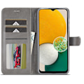 Miniatyrbild 2 av 6: LC.IMEEKE Galaxy A15 4G/5G Fodral Läder Grå