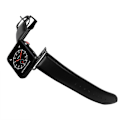 Miniatyrbild 4 av 4: Buffalo Apple Watch 41/40/38 mm Armband Äkta Läder Svart